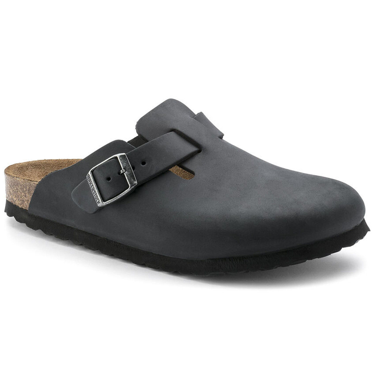 靴 BIRKENSTOCK Boston BS BLACK Boston Soft Footbed Suede Leather Black | BIRKENSTOCK
