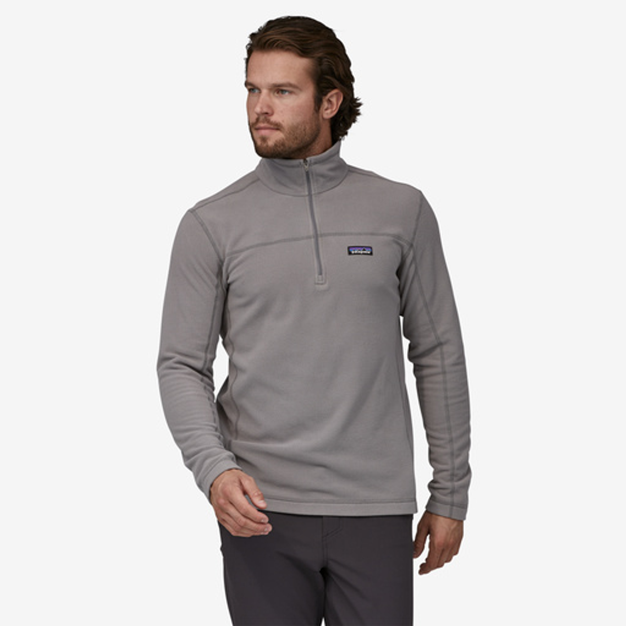 Men 's Micro D Pullover - Feather Grey