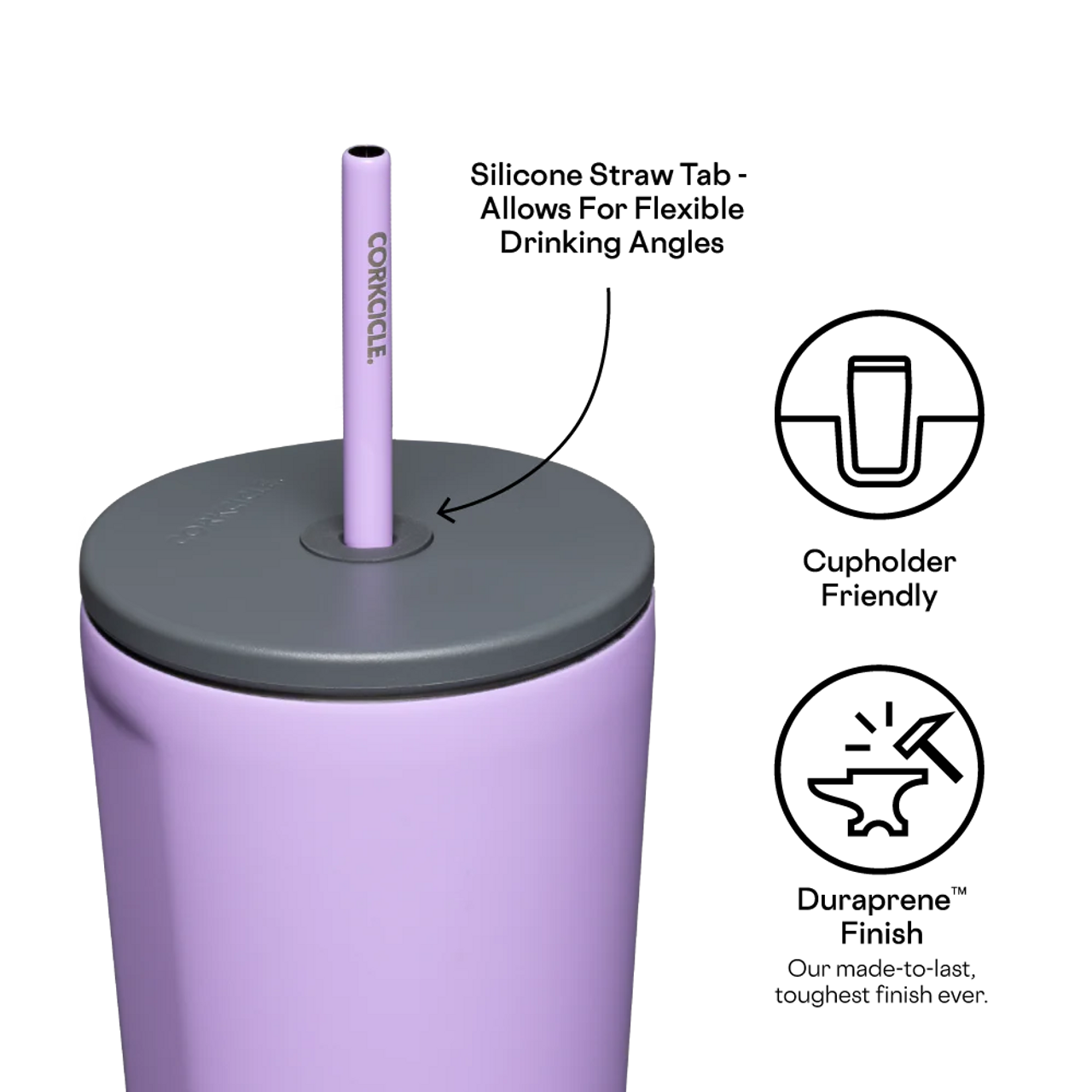 Corkcicle 24 oz. Cold Cup, Sun-soaked Lilac
