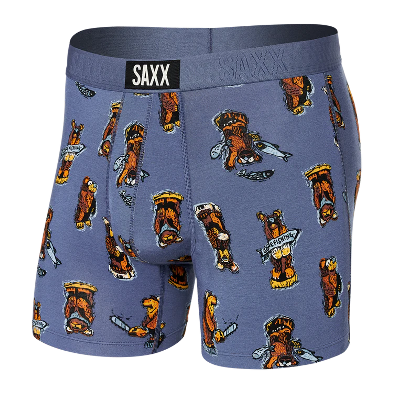 Saxx Vibe Super Soft Boxer Brief - Stumpy Blue