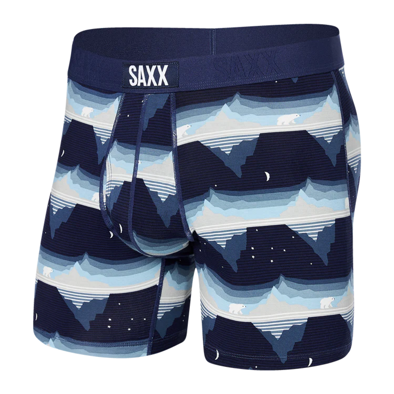 Saxx Ultra Soft Boxer Brief Fly - Go With The Floe Navy