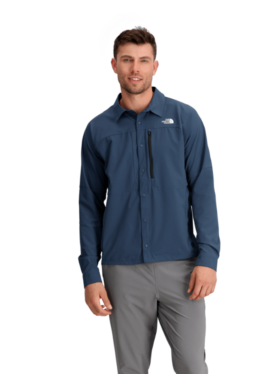 The North Face Men's First Trail UPF Shirt - Shady Blue