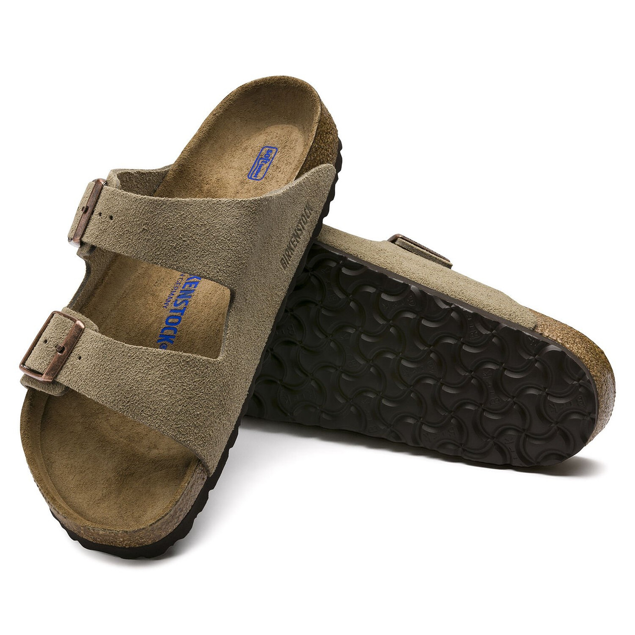 Buy Birkenstock Arizona Soft Foodbed Suede taupe (regular) from £44.99  (Today) – Best Black Friday Deals on