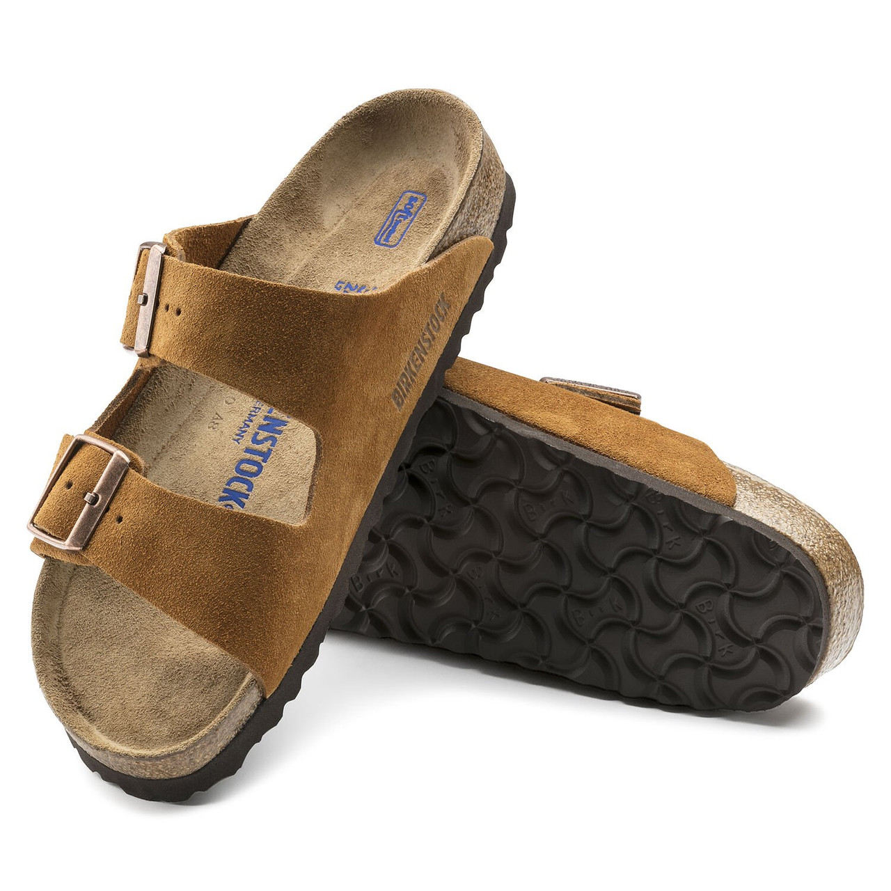 Arizona Soft Footbed Mink Suede Leather - Unisex Sandal (1009526)