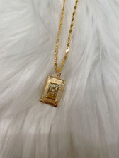 Nora Gold Initial Necklace - R Nora Gold Initial Necklace - R