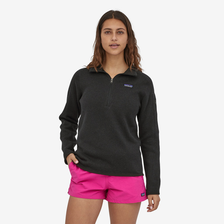 Womens Better Sweater 1/4 Zip - Black