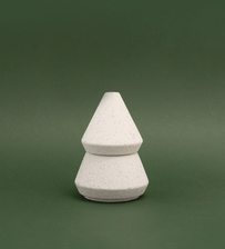 Ceramic Tree Stack - White