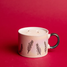 Ceramic Mug 8 Oz Candle - White Ceramic Mug 8 Oz Candle - White