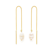 Pearl Threader Earrings - Gold Pearl Threader Earrings - Gold