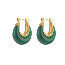 Nina Hoops - Green