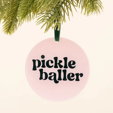 Pickleballer Ornament - Ivory Pickleballer Ornament - Ivory