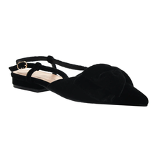 Harmony Bow Slingback Flat - Black