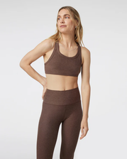 Elevation Racer Bra - Chocolate Milk Heather