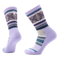 Fair Isle Sweater Crew Socks - Ultra Violet