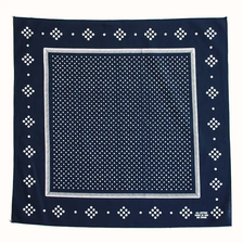 Navy Polka Dot Bandana - Navy