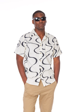 Printed Woven Shirt - Black White
