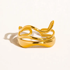 Ozzy Abstract Ring - Gold