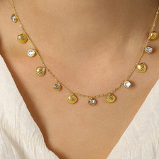 Sylvain Shell Charm Necklace - Gold Sylvain Shell Charm Necklace - Gold