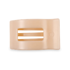 Medium Flat Rectangle Clip - Almond Beige