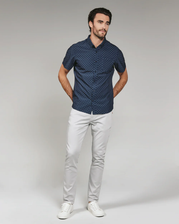 Bridges Short Sleeve Shirt - Navy