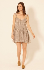 Carnation Dress - Cream Plaid Carnation Dress - Cream Plaid