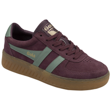 Women's Grandslam Suede Sneakers - Windsor Wine/Green Mist/Gum