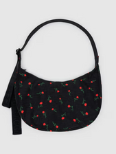 Medium Nylon Crescent Bag - Painted Wildflower