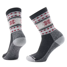 Snowflake Dream Crew Socks - Charcoal