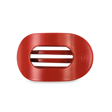 Medium Flat Round Clip - Red Carpet