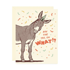 Pin The Tail Birthday Card