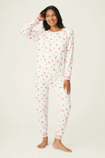 Cherries PJ Set - Ivory