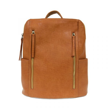 Raegan Double Zip Backpack - Cognac