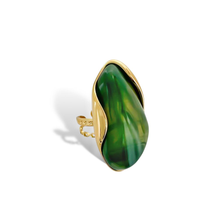 Enamel Statement Ring - Green