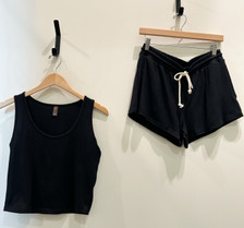 Hacci Tank & Short Set - Black