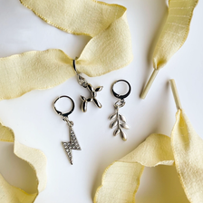 Butter Lace/Charm Set - Silver