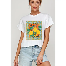 La Dolce Vita Graphic Tee - Ivory