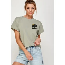 Midwest Usa Graphic Tee - Sandstone
