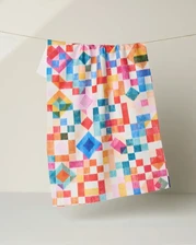 Patchwork Geo Tea Towel