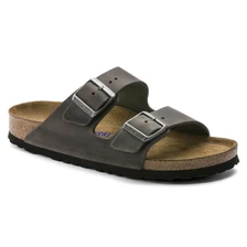 Arizona Soft Footbed Narrow - Iron Oiled Leather