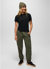 Cozy Up Short Sleeve Crew - Black