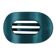 Medium Flat Round Clip - Teal with It