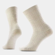 Women's Cable Crew Socks - Moonbeam