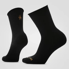 Women's Roll Top Crew Socks - Black