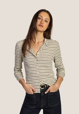 Marni Button-Down Tee - Ivory Black