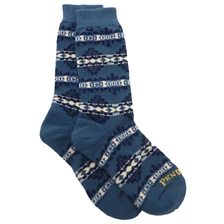 Desert Dawn Cotton Crew - Blue