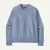 Women's Recycled Wool-Blend Crewneck - Dappled: Diver Blue