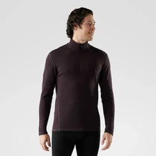 Men's Thermal Merino Base Layer 1/4 Zip - Mink Heather