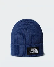 The North Face Logo Box Cuffed Beanie - Summit Navy