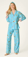 Paws & Relax Flannel Set - Blue Elixir