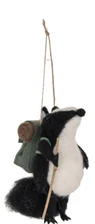 Wool Felt Forest Animal Ornament - Skunk
